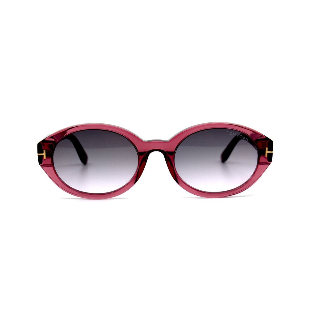 TOM FORD GENEVIEVE TF916/S 81B SHINY VIOLET SMOKE SUNGLASSES - Picture 4 of 15